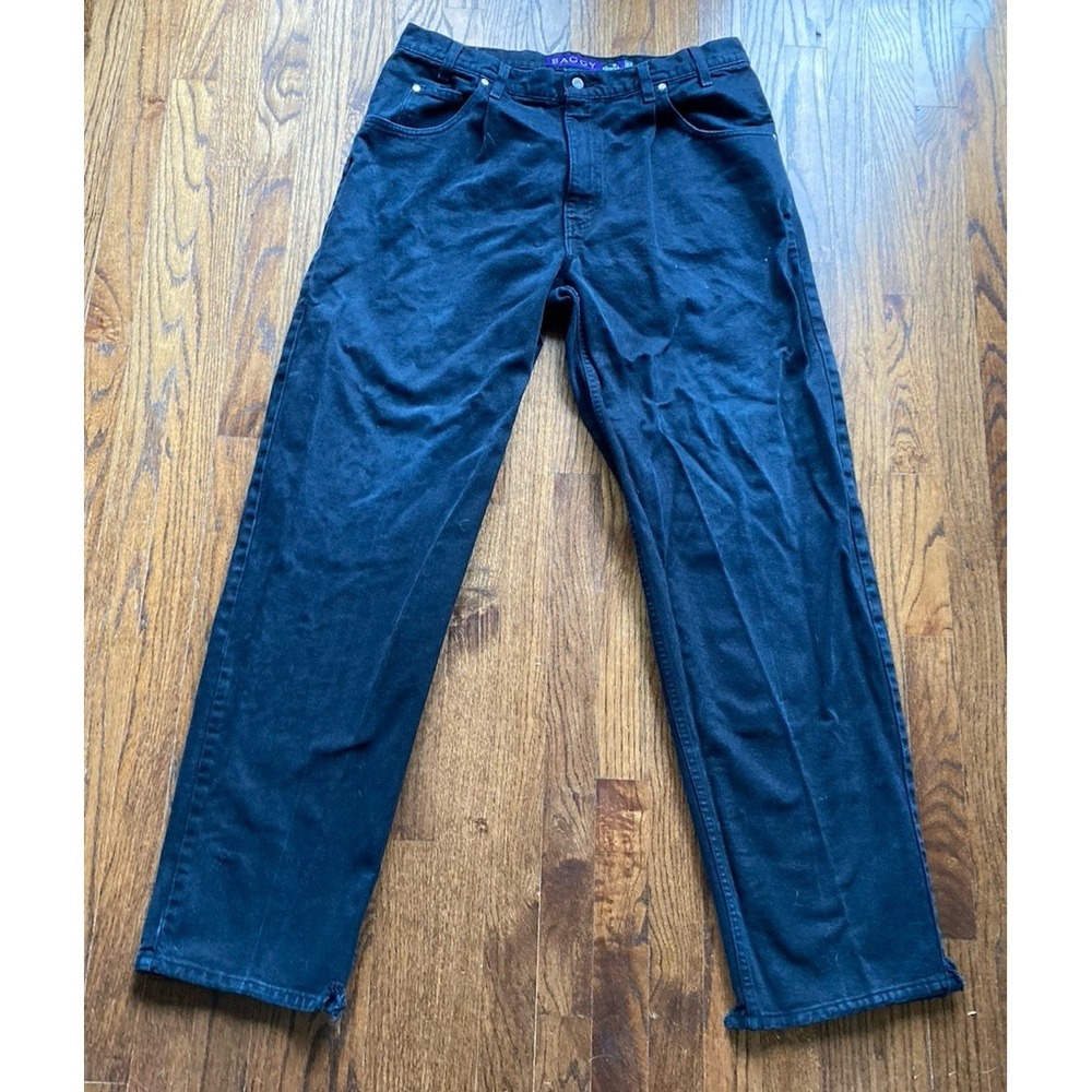 Vintage 90s Levi's SilverTab Baggy Jeans Mens Size 38x35 Black Skater Grunge